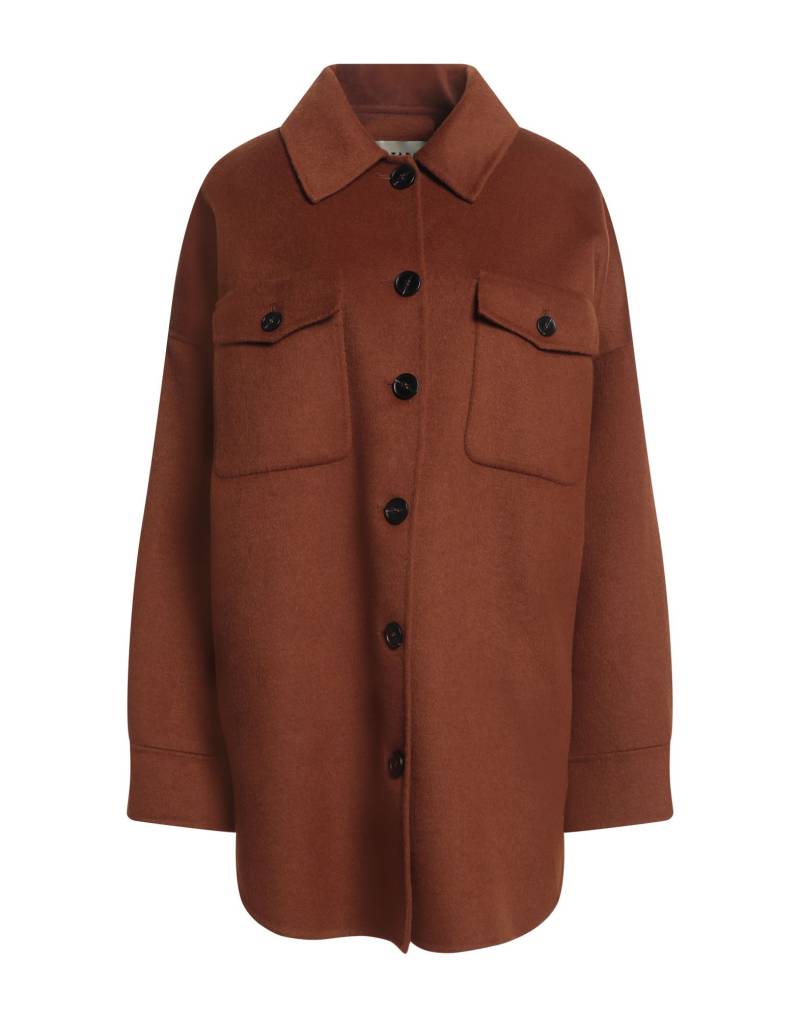 SHIRTAPORTER Mantel Damen Braun von SHIRTAPORTER