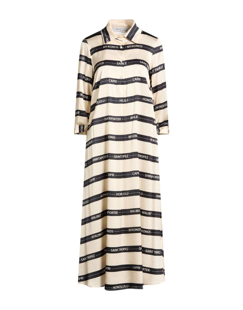SHIRTAPORTER Midi-kleid Damen Beige von SHIRTAPORTER
