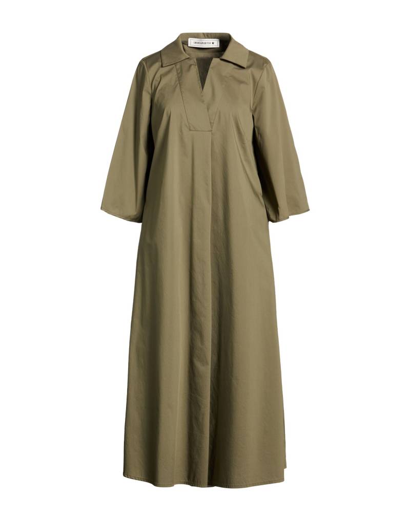 SHIRTAPORTER Midi-kleid Damen Militärgrün von SHIRTAPORTER