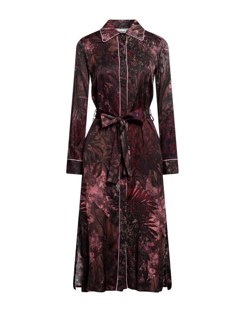 SHIRTAPORTER Midi-kleid Damen Schokobraun von SHIRTAPORTER