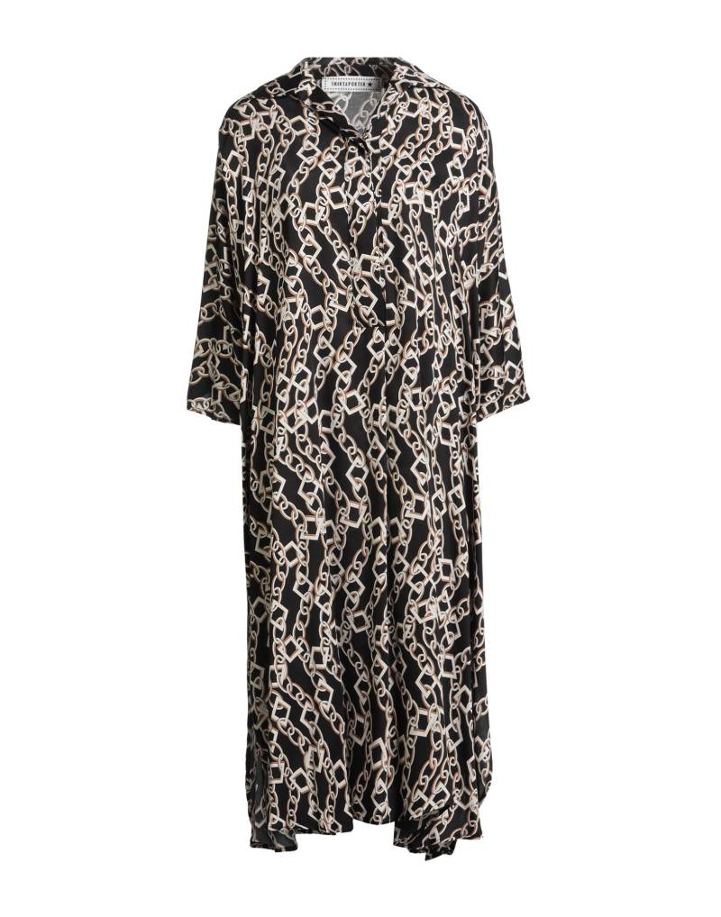 SHIRTAPORTER Midi-kleid Damen Schwarz von SHIRTAPORTER