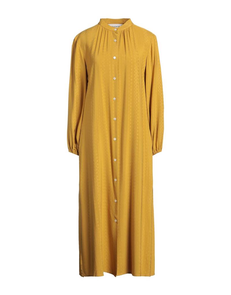 SHIRTAPORTER Midi-kleid Damen Senf von SHIRTAPORTER