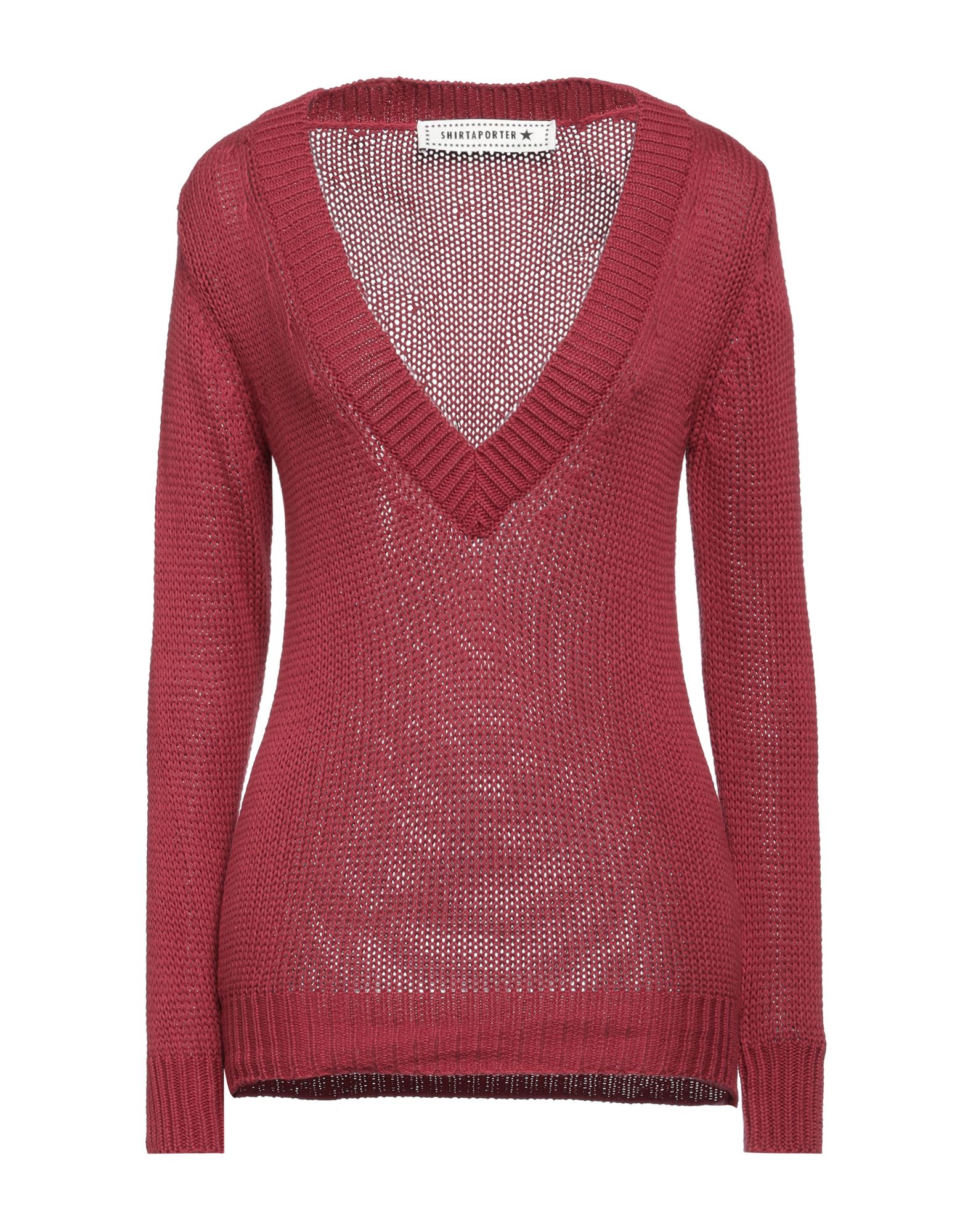 SHIRTAPORTER Pullover Damen Bordeaux von SHIRTAPORTER