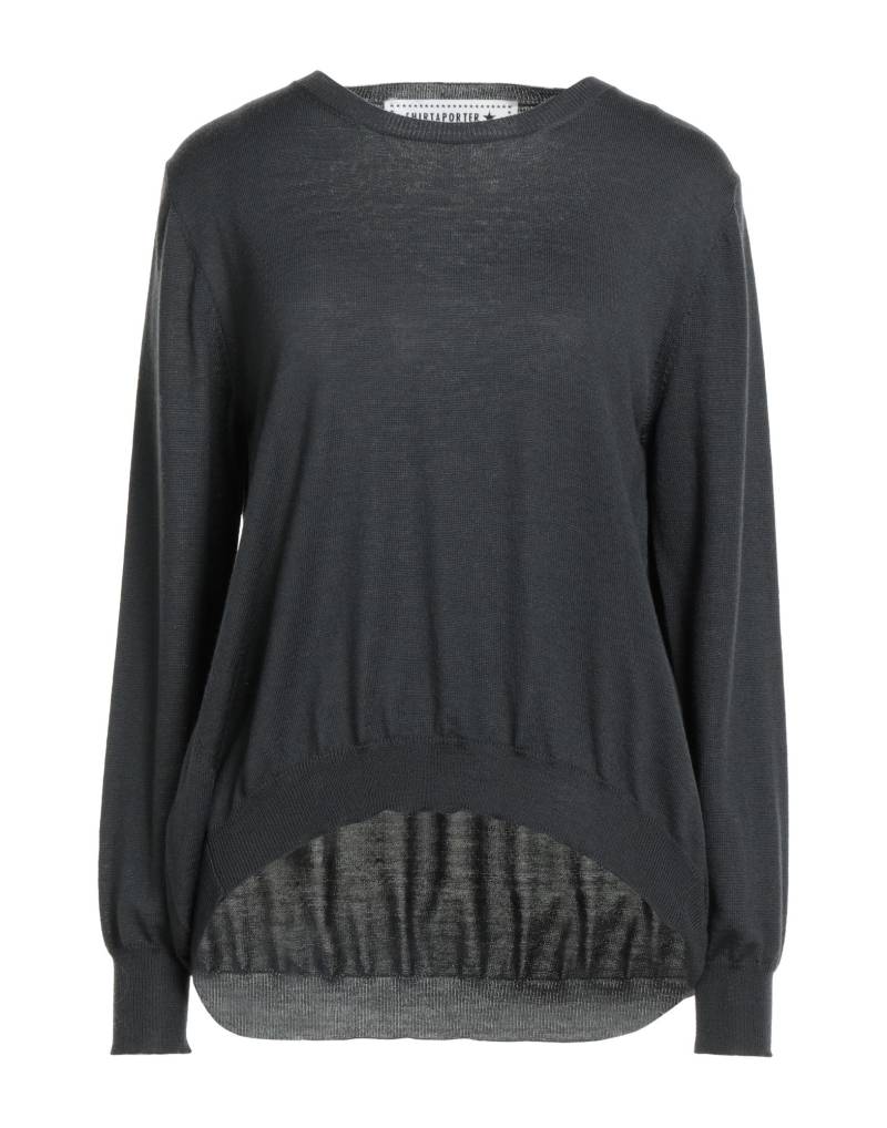 SHIRTAPORTER Pullover Damen Braungrau von SHIRTAPORTER
