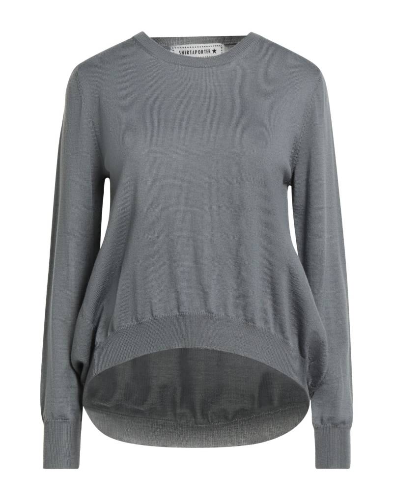 SHIRTAPORTER Pullover Damen Grau von SHIRTAPORTER