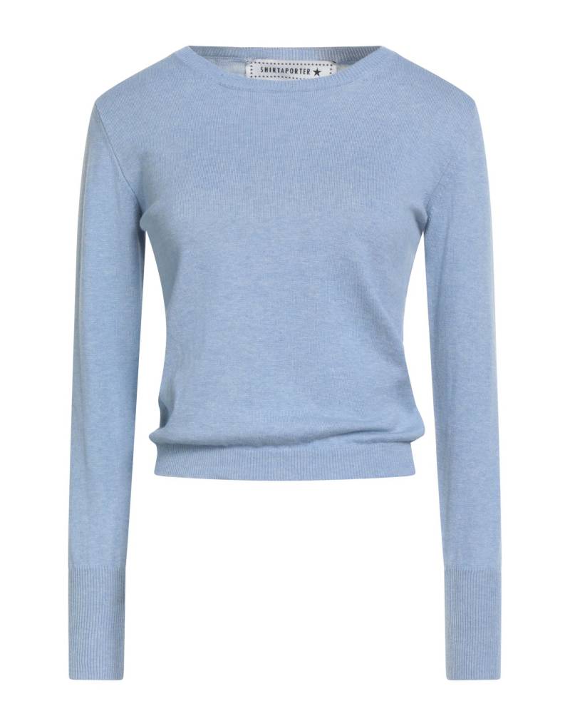 SHIRTAPORTER Pullover Damen Hellblau von SHIRTAPORTER