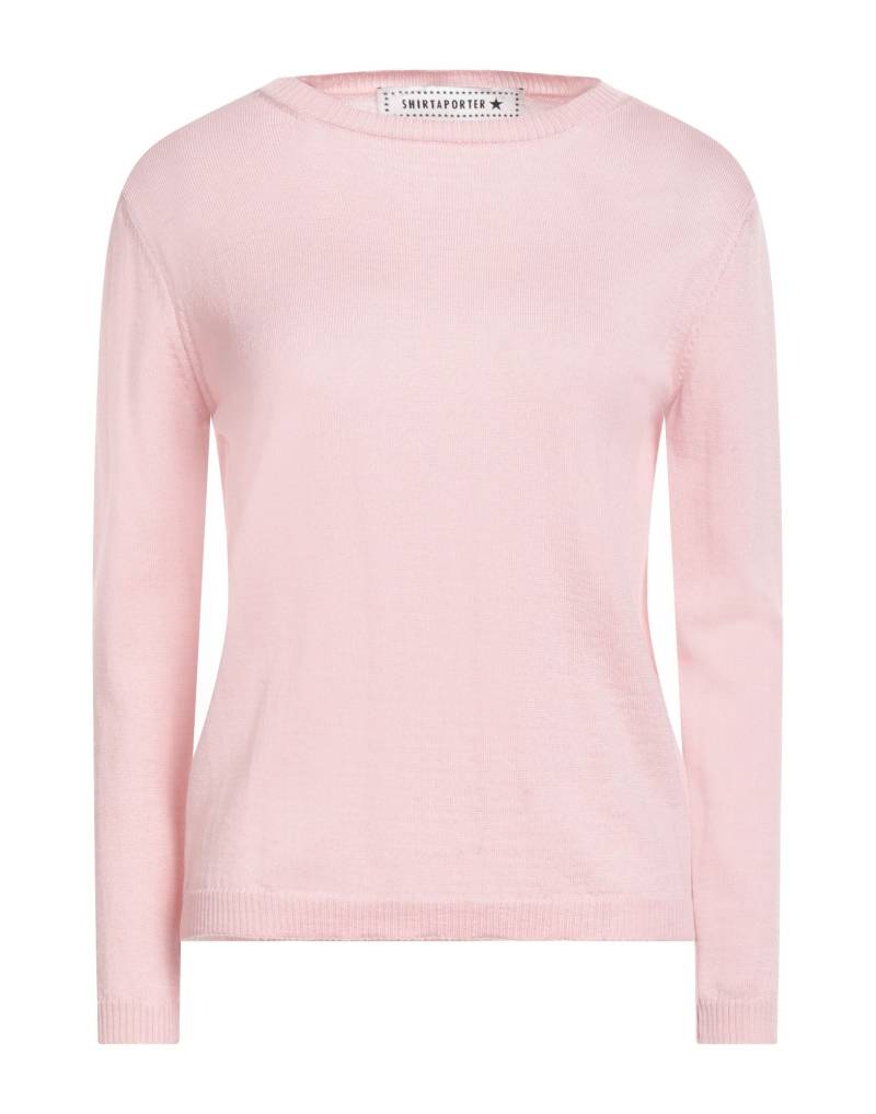 SHIRTAPORTER Pullover Damen Hellrosa von SHIRTAPORTER