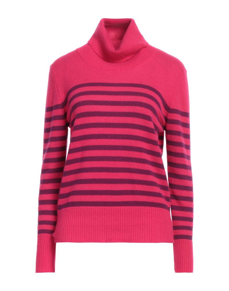SHIRTAPORTER Rollkragenpullover Damen Fuchsia von SHIRTAPORTER