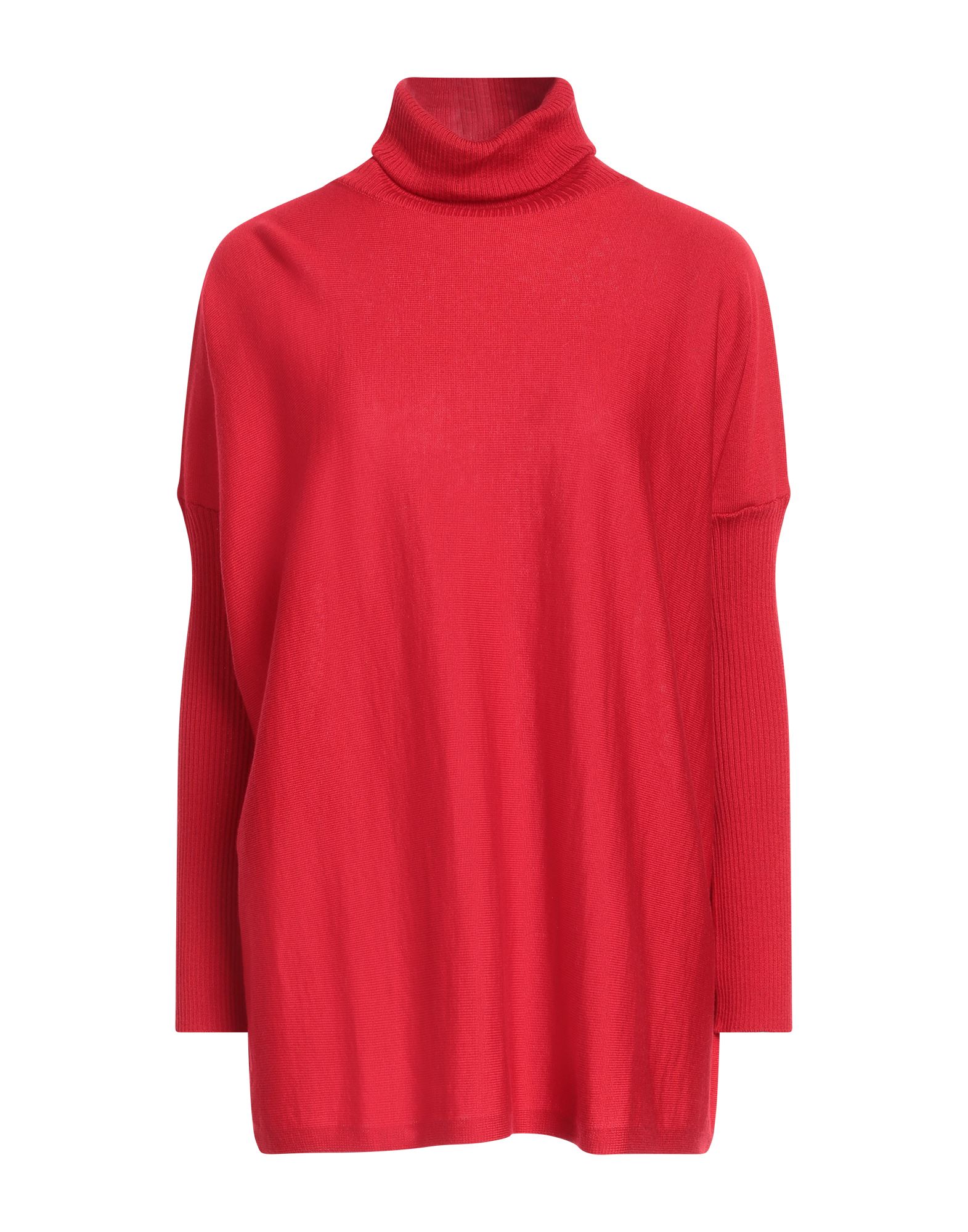 SHIRTAPORTER Rollkragenpullover Damen Rot von SHIRTAPORTER