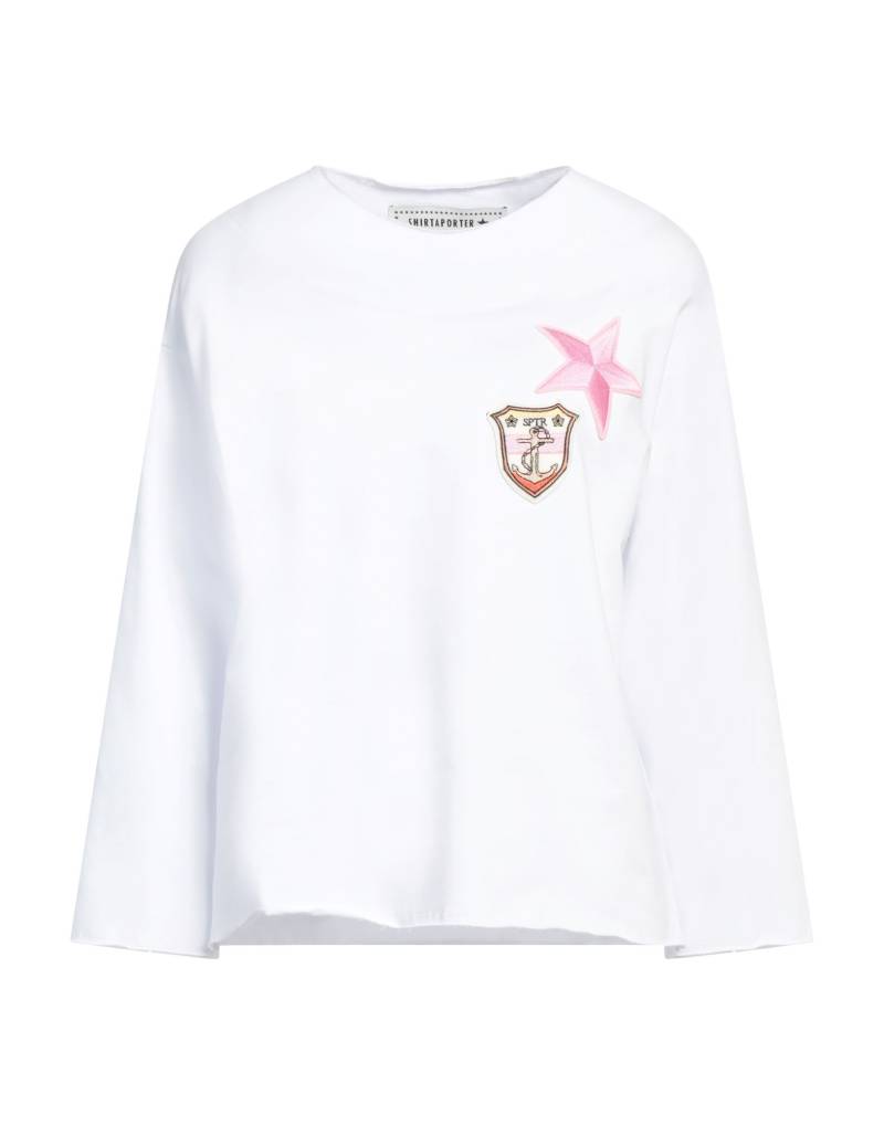SHIRTAPORTER Sweatshirt Damen Weiß von SHIRTAPORTER