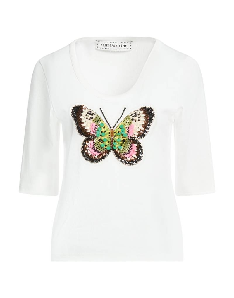 SHIRTAPORTER T-shirts Damen Weiß von SHIRTAPORTER