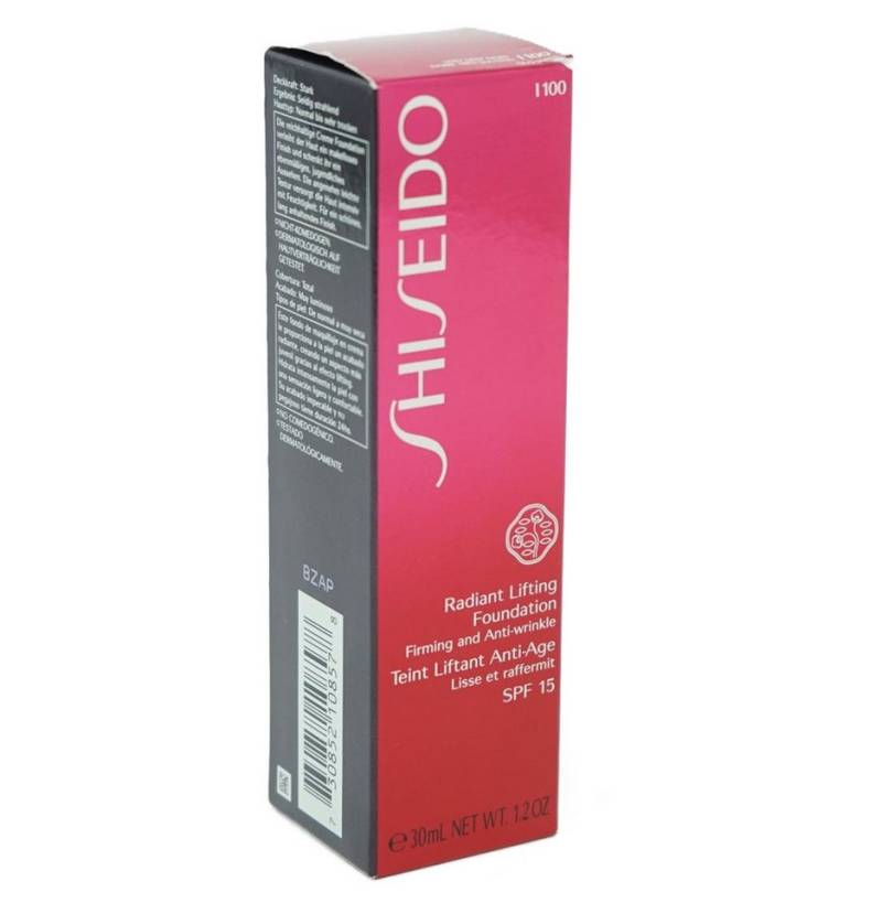 SHISEIDO Foundation SHISEIDO RADIANT LIFTING FOUNDATION SPF15 I100 Very Deep Ivory 30ml von SHISEIDO