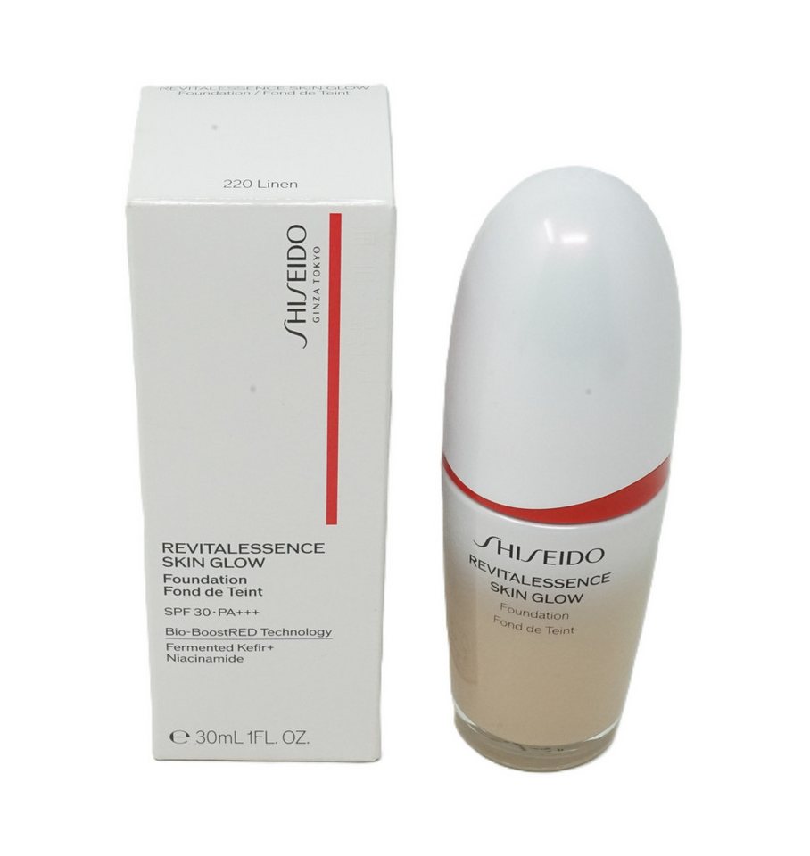 SHISEIDO Foundation Shiseido Revitalessence Glow Foundation 220 Linen 30ml von SHISEIDO
