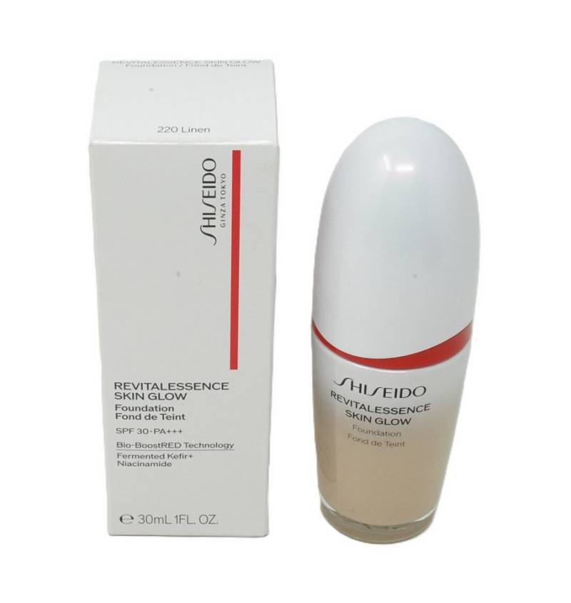 SHISEIDO Foundation Shiseido Revitalessence Glow Foundation 220 Linen 30ml von SHISEIDO