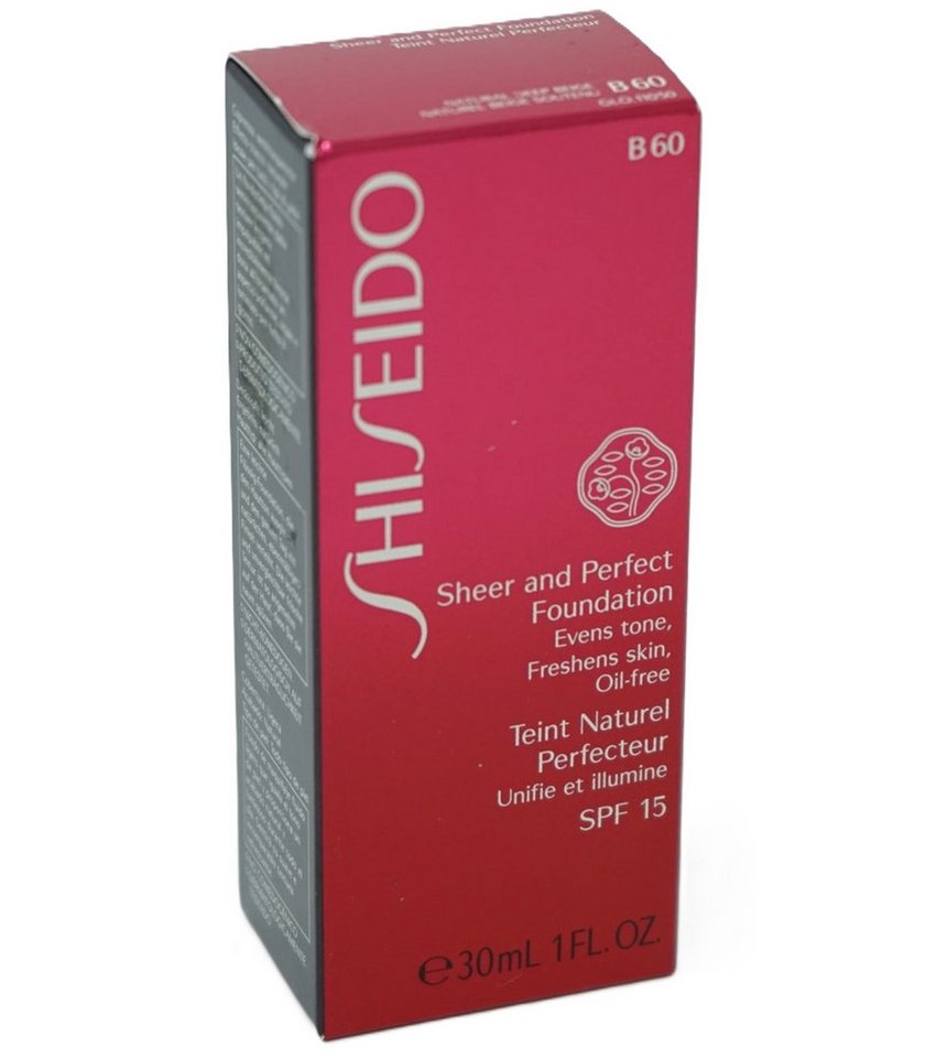 SHISEIDO Foundation Shiseido SPF15 Sheer and Perfect Foundation B60 Natural Deep Beige von SHISEIDO