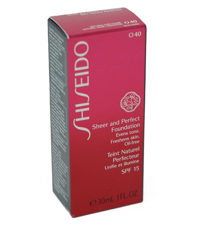SHISEIDO Foundation Shiseido SPF15 Sheer and Perfect Foundation O40 Natural Fair Ochre von SHISEIDO