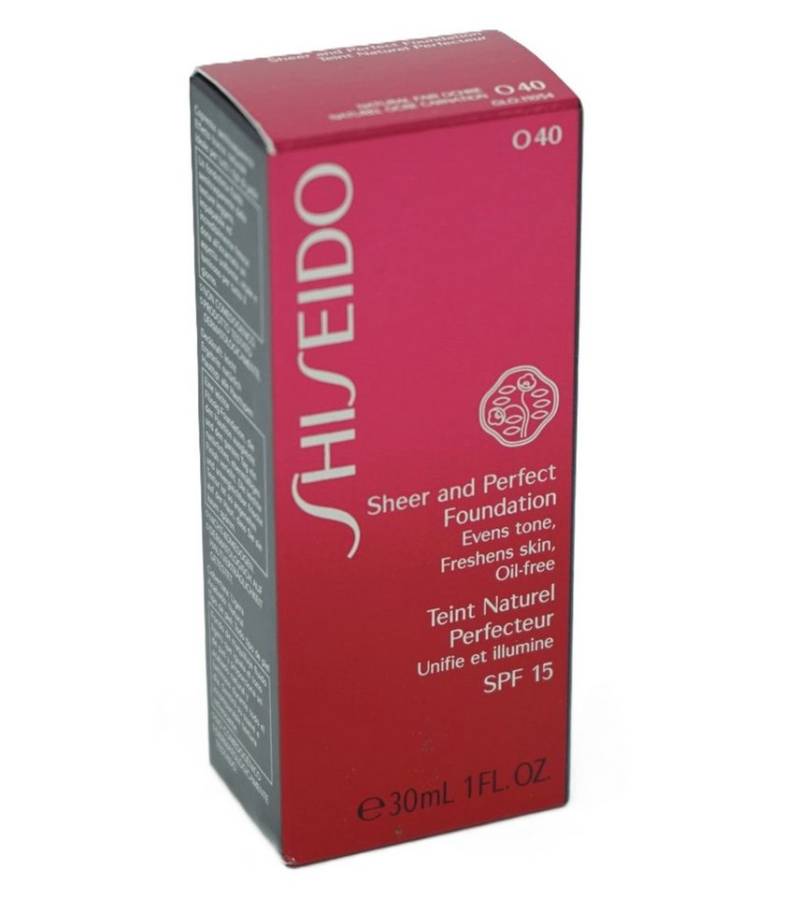 SHISEIDO Foundation Shiseido SPF15 Sheer and Perfect Foundation O40 Natural Fair Ochre von SHISEIDO