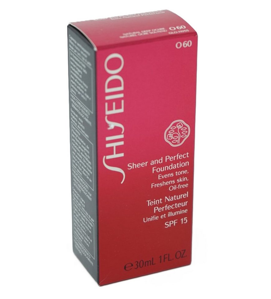 SHISEIDO Foundation Shiseido SPF15 Sheer and Perfect Foundation O60 Natural Deep Ochre SHISEIDO Foundation Shiseido SPF15 Sheer and Perfect Foundation O60 Natural Deep Ochre von SHISEIDO