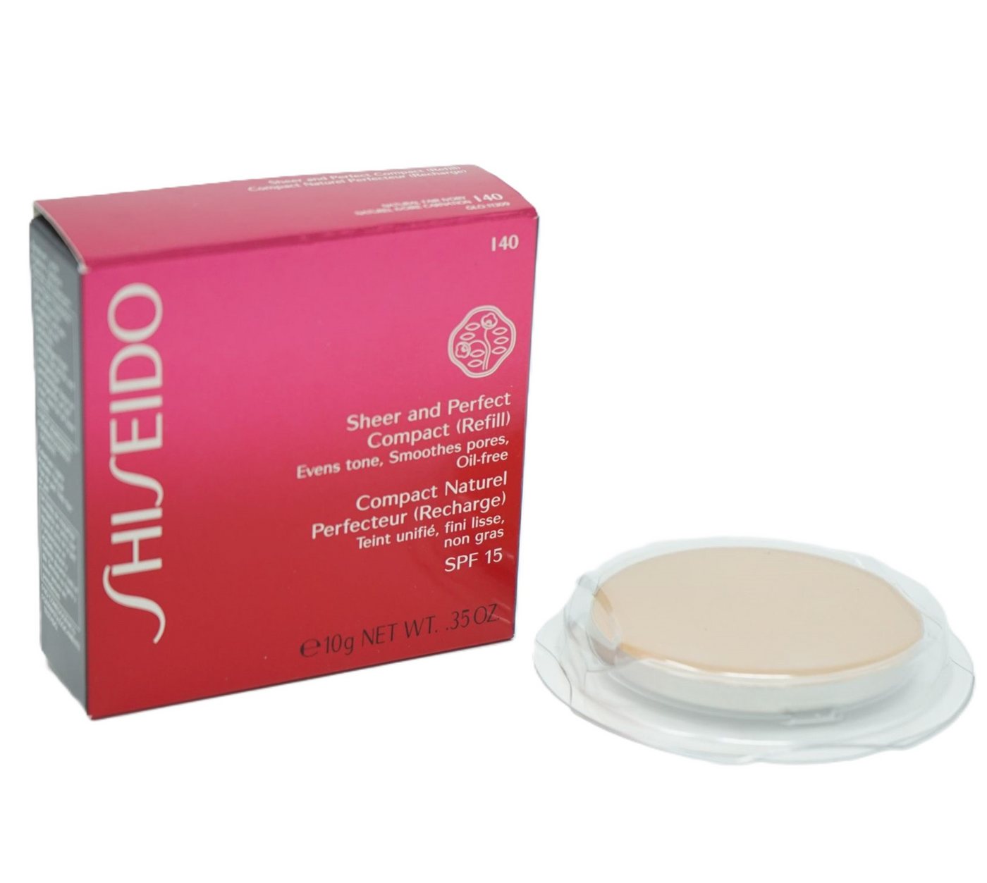 SHISEIDO Foundation Shiseido Sheer Perfect Compact Puder I40 Natural Ivory von SHISEIDO