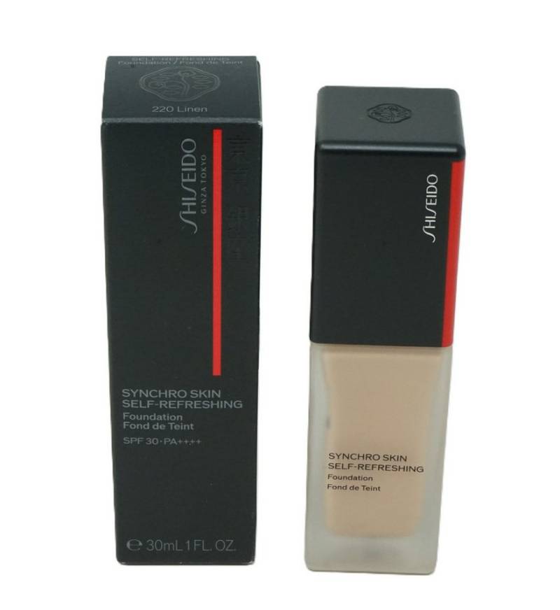 SHISEIDO Foundation Shiseido Synchro Self-Refreshing Foundation 220 Linen 30ml von SHISEIDO