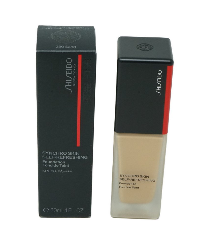 SHISEIDO Foundation Shiseido Synchro Self-Refreshing Foundation 250 Sand 30ml von SHISEIDO
