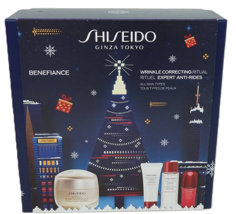 SHISEIDO Gesichtspflege-Set Shiseido Benefiance Wrinkle Smoothing Creme 50ml+CF+TS+PIC von SHISEIDO