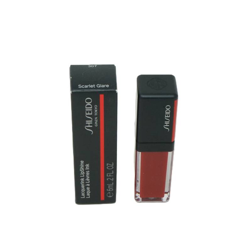 SHISEIDO Lippenstift Shiseido LacquerInk Lip Shine Ligloss 6ml 307 Scarlet Glare von SHISEIDO