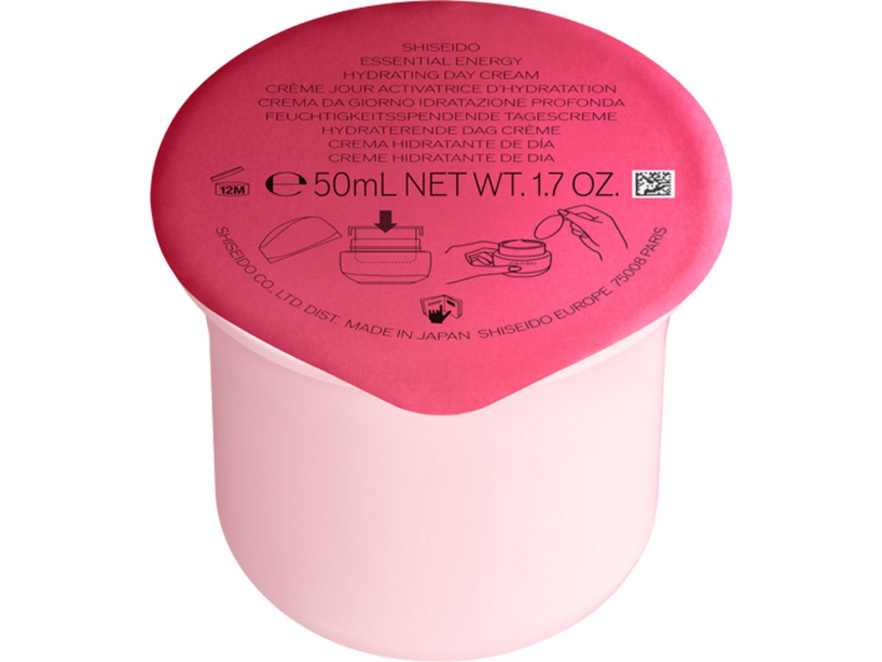 SHISEIDO Tagescreme Essential Energy Hydrating Day Cream SPF 20 Refill, 24-Stunden Feuchtigkeit: Versorgt die Haut dank SH von SHISEIDO