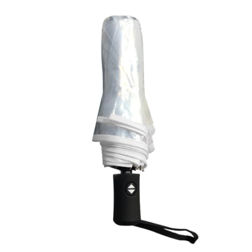 SHITOOMFE Transparenter Automatischer Regenschirm - Dreifache, Modische Transparente Reise- und Sonnenschirm von SHITOOMFE