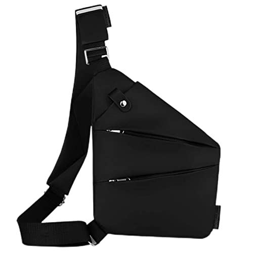 Sling-Beutel Sling-Beutel, Brustbeutel Umhängetasche Anti-Dieb Leichte Kreuzkörperbeutel Messengerbeutel Sport Leisure Chest-Tasche für Männer, schwarz von SHITOOMFE