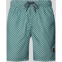 Shiwi Badehose mit Allover-Print Modell 'Hammam Tile' in Oliv, Größe XL von Shiwi