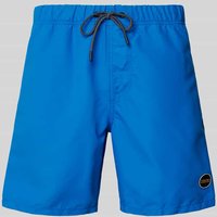 Shiwi Badehose mit Label-Patch Modell 'Mike' in Royal, Größe L von Shiwi