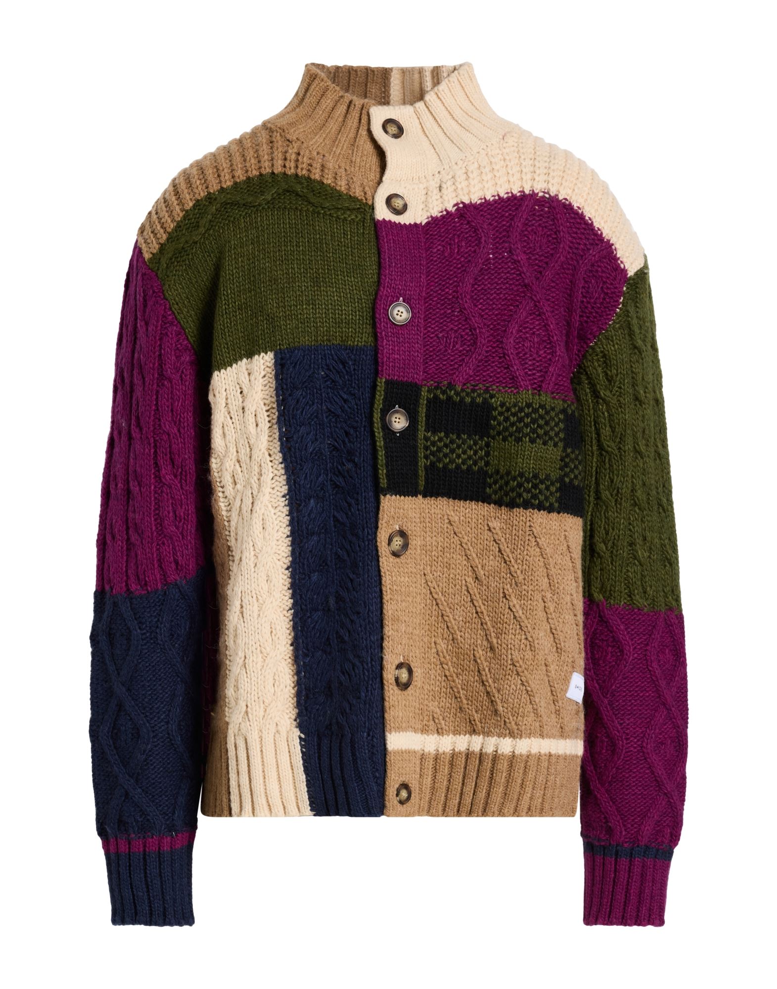 SHOE Strickjacke Herren Militärgrün von SHOE