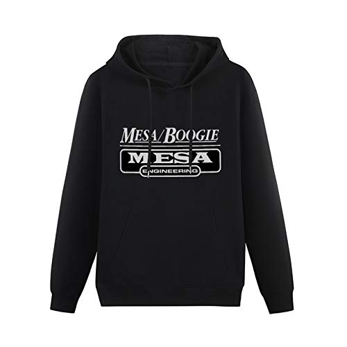 Kangaroo Pocket Hoodie Mesa Boogie Logo Hit Color Long Sleeve Sweatshirts Black XXL von SHOIAY