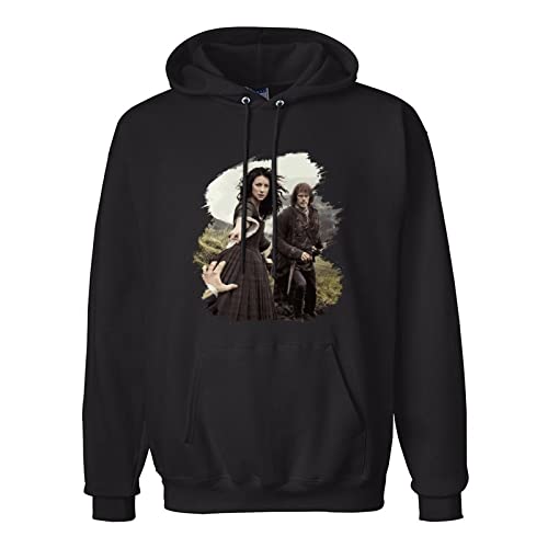 SHOIAY Jamie Fraser Outlander Hoodie Hoody Sweatshirt Black 3XL von SHOIAY