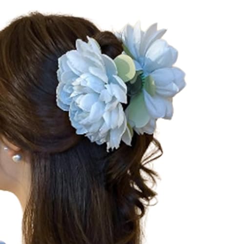 Auffällige Haarspangen mit großer Blume, Rose, leichte Haarspange, Haarschmuck für Damen und Mädchen, Blumen-Haarspange von SHOOYIO