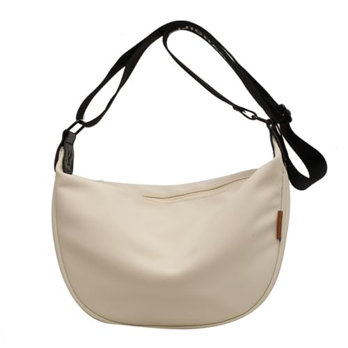 Leichte und praktische Canvas-Tasche mit geräumigem Stauraum und leicht zu reinigender Knödeltasche für jeden Tag, beige von SHOOYIO