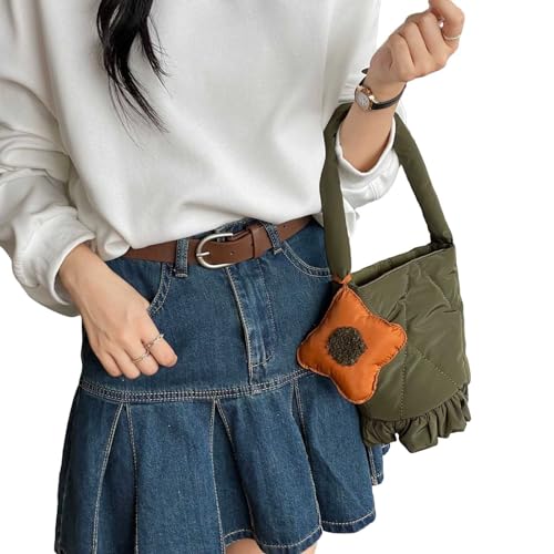 SHOOYIO Damen-Nylon-Unterarmtasche, Schultertasche, süße und stilvolle Handtasche für Herbst und Winter von SHOOYIO