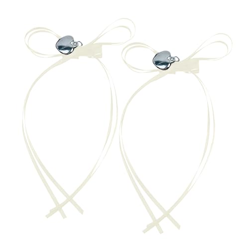 SHOOYIO Haarspangen mit süßem Herz-Design, Schleife, bequem, bunt, für Damen und Kinder, 2 Stück SHOOYIO Haarspangen mit süßem Herz-Design, Schleife, bequem, bunt, für Damen und Kinder, 2 Stück von SHOOYIO