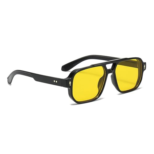SHOOYIO Trendige Rechteckige Sonnenbrillen Für Teenager Mädchen Rechteckige Gläser Lustige Erwachsene Karneval Nachtclub Strandausflüge Dekoratives Sonnenbrillen Set Für Erwachsene Sonnenbrillen von SHOOYIO