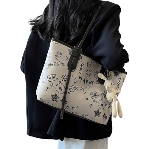 SHOOYIO Trendige Umhängetasche Damen Handtasche Laptoptasche Große Kapazität Stilvolle Umhängetasche für Frauen Arbeit Reisen Dating von SHOOYIO