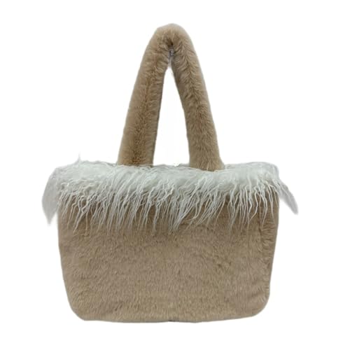 SHOOYIO able Plush Damen Tasche Weiche Textur Schultertaschen Handtasche Geeignet für jeden Anlass von SHOOYIO