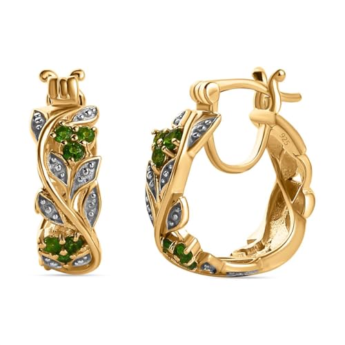 SHOP LC ALLORO Damen-Creolen aus 925er Sterlingsilber, blaue Diamanten, leichter und hypoallergener Modeschmuck von SHOP LC