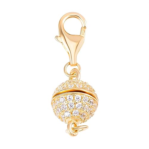 SHOPLC Magnetischer kettenverlängerung Rosegold, kettenverlängerung Silber 925 Magnetverschluss, Armband Verschluss, Magnetverschluss kette und Fußkettchen Magnetverschluss. von SHOP LC