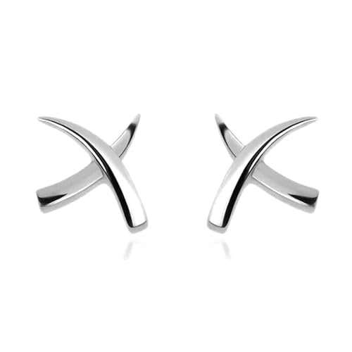 Stud-Ohrringe für Damen in Sterling-Silber, inspiriert von Molto Kiss, aus 925-Sterling-Silber und präsentiert in einer wunderschönen Geschenkbox von SHOP LC