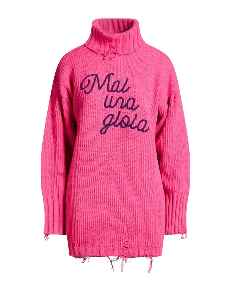 SHOPART Rollkragenpullover Damen Fuchsia von SHOPART