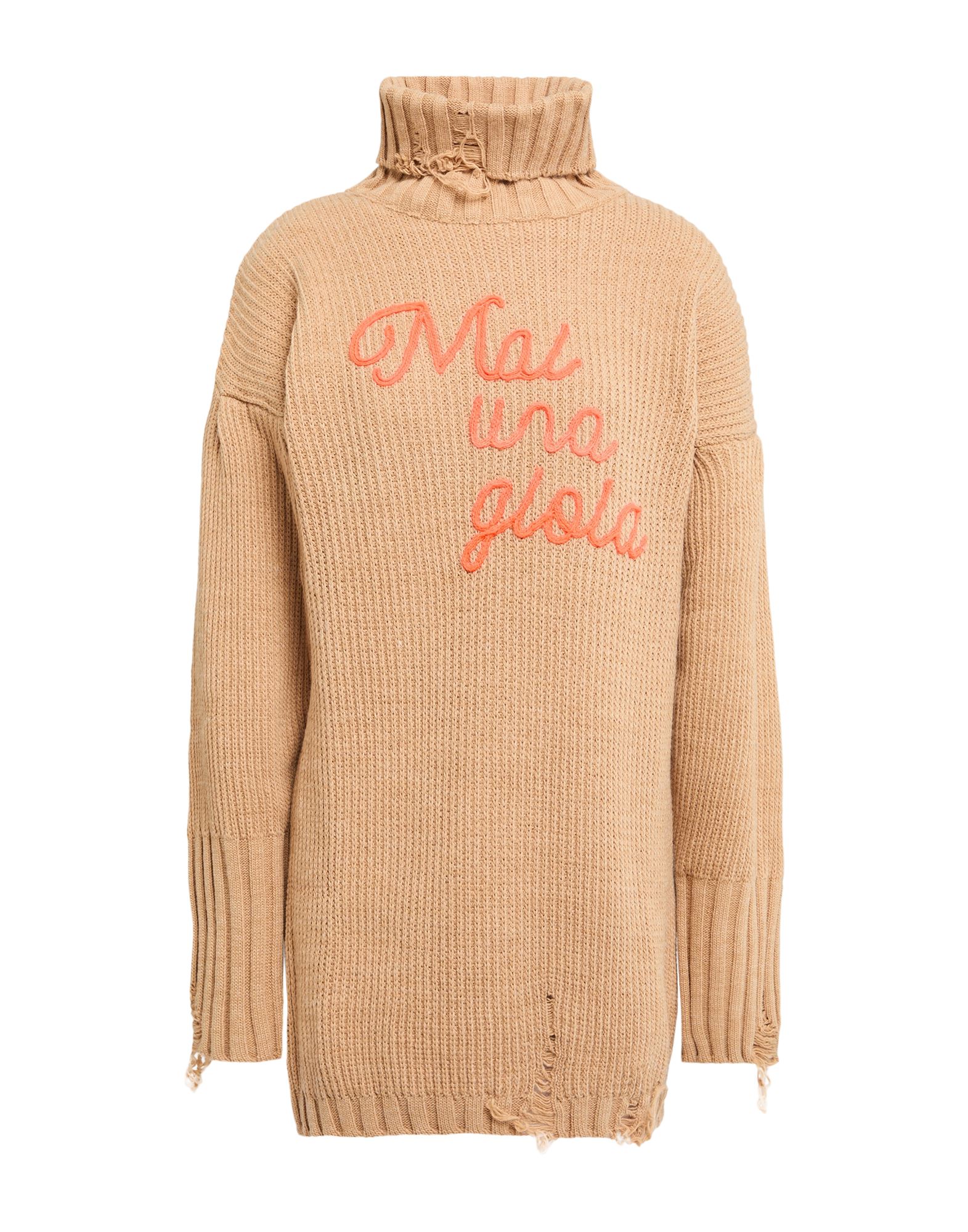 SHOPART Rollkragenpullover Damen Sand von SHOPART