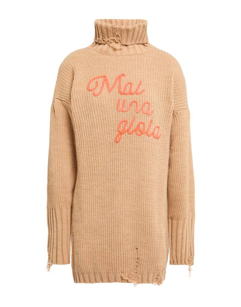 SHOPART Rollkragenpullover Damen Sand von SHOPART