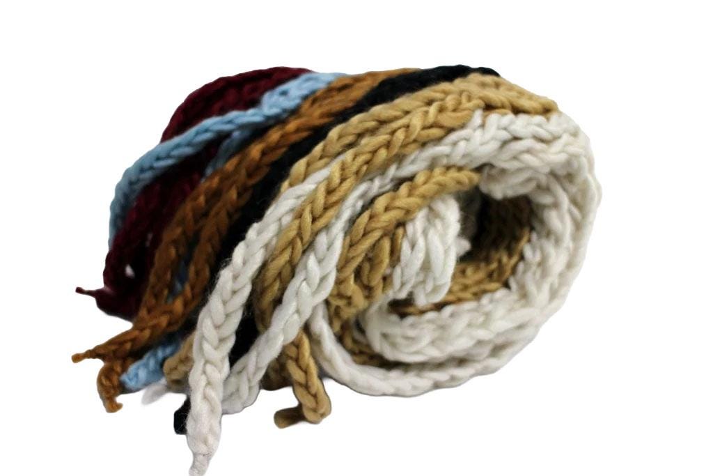 Gestrickte Wolle Warmer Schal, Langer Rechteckiger Fransenschal, Herren Damen Unisex Schals, Winter - Fashion Gestrickte Wolle Warmer Schal, Langer Rechteckiger Fransenschal, Herren Damen Unisex Schals, Winter - Fashion von SHOPIKA