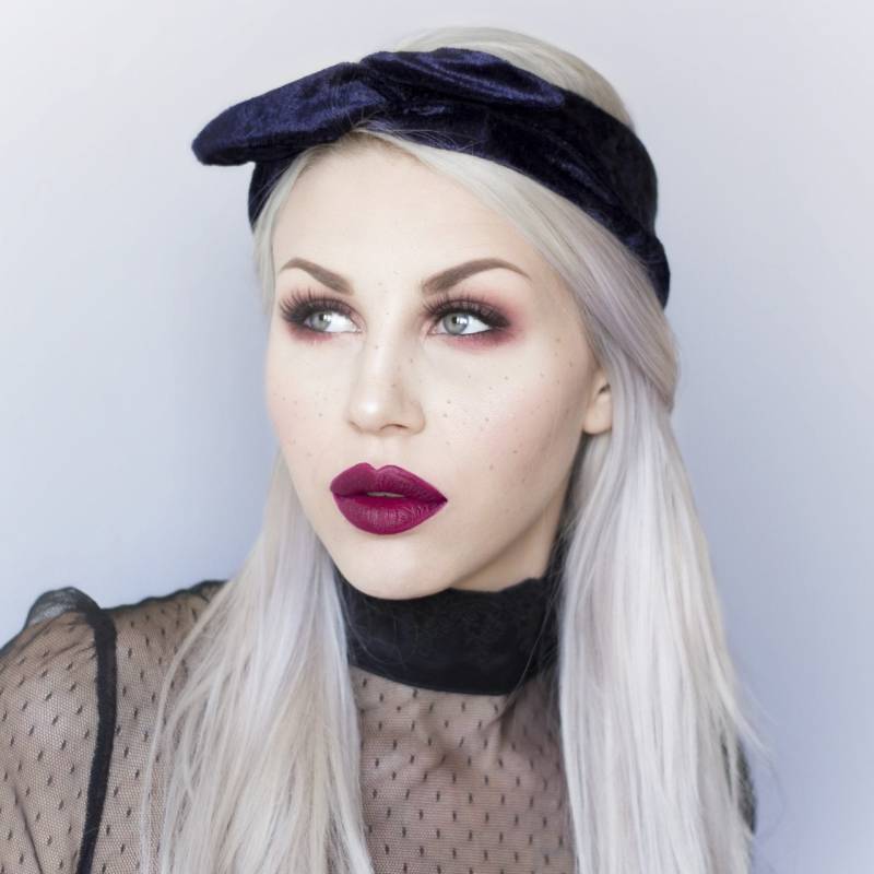 Marineblaues Samt-stirnband - Haarband Marineblaues Samt-stirnband - Haarband von SHOPLULUINTHESKY